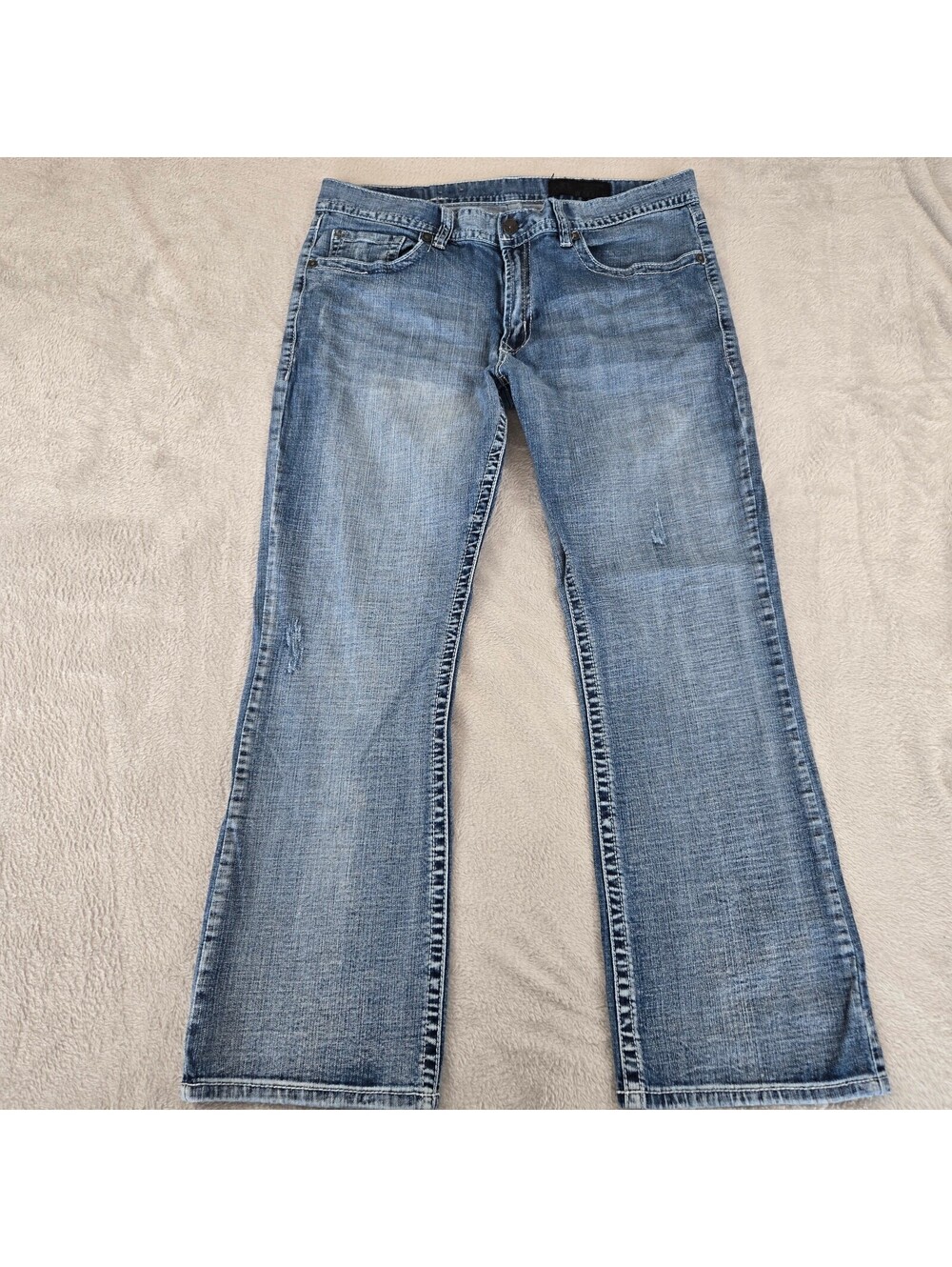Axel Brand Vintage Style Boot Cut Jeans Light Blue Denim Size W36 L32